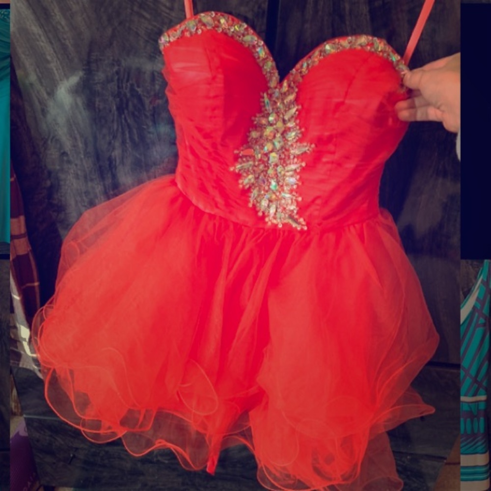 Strapless cocktail dress